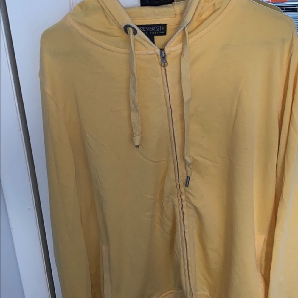 yellow hoodie